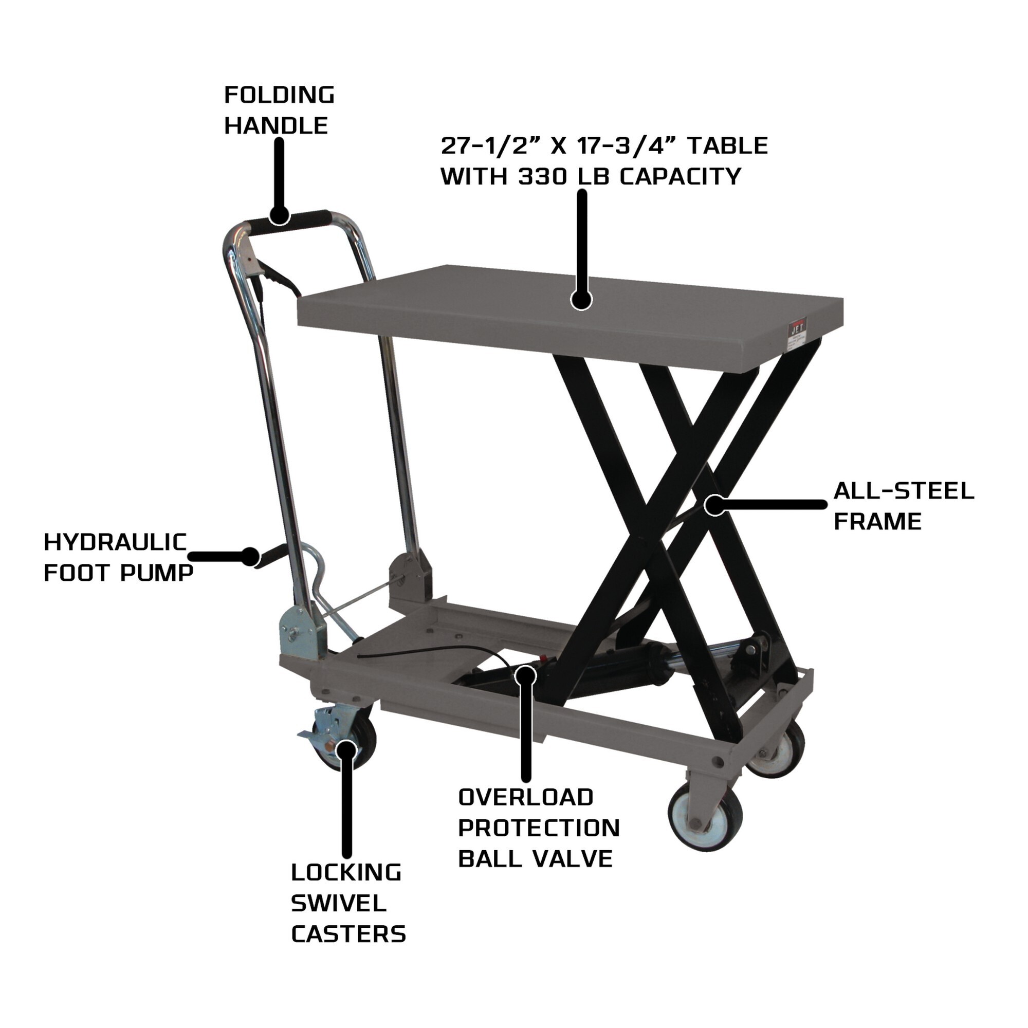 JET, Scissor Lift, Capacity 1500 lb, Model# 140771